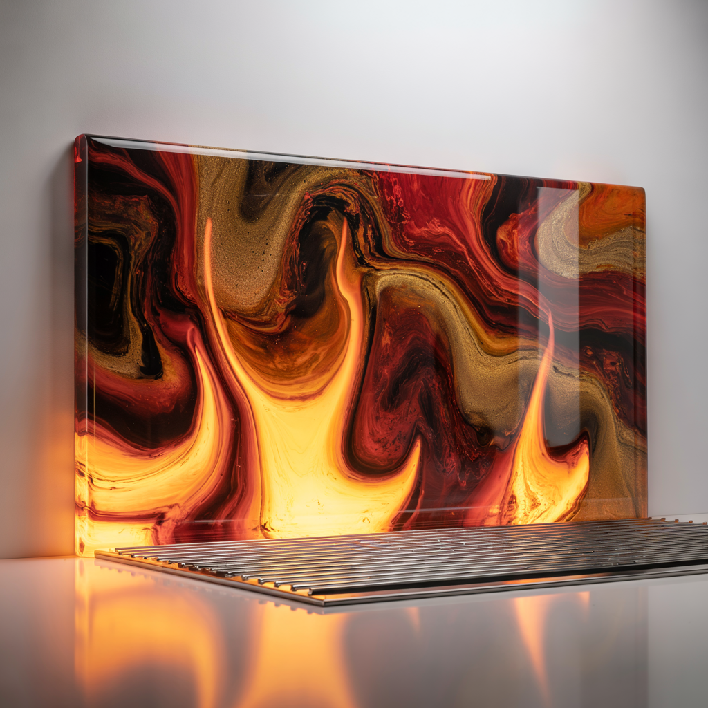 High Gloss Resin BBQ & Outdoor Bar Splashback