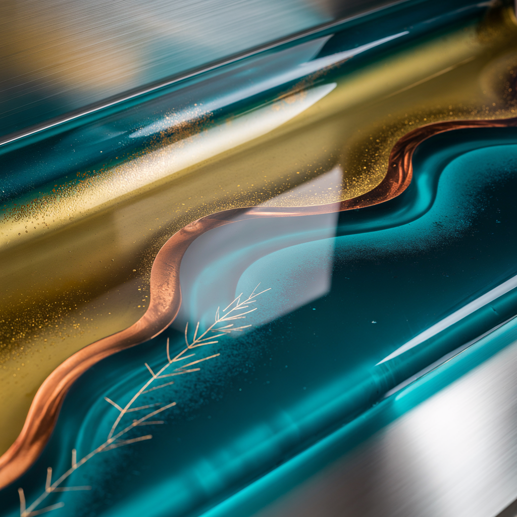 High Gloss Resin Bathroom Splashbacks – Ocean & Modern Themes