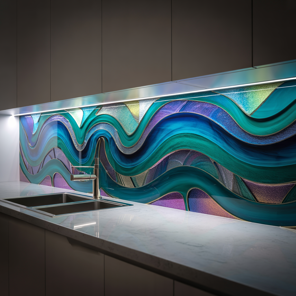 High Gloss Resin BBQ Splashback