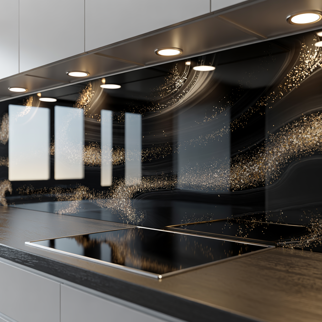 High Gloss Resin BBQ Splashback